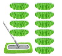 10 Piezas Reutilizables Paños para Swiffer Sweeper, Mopa Microfibra de Repuesto Kit, Uso Húmedo y Seco Lavables para Secos y Limpieza de Suelos Húmedos
