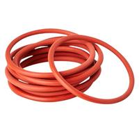 10 Piezas rojo Juntas de sello de junta tórica, 84mm x 88mm x 2mm, 2mm Diámetro del cable, 84mm ID, 88mm OD, Arandela de sellado métrica
