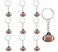 10 Piezas Rugby Mini Llaveros de Béisbol Regalos Deportivos para Niños, Llaveros de Rugby, Llaveros de Club de Rugby, Decoración de Mochilas para Fiestas