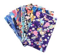 10 Piezas Sábanas de Tela Acolchado de Algodón Telas de Costura Patrón de Tela de Estilo Japonés Patchwork Artesanía para Scrapbooking Costura Acolchado 20X25mm