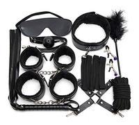 10 piezas Sex Herramientas Debajo de la cama Rest raint Sistema Slave S & M fesseln SM Bondage Kit (Negro)