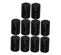 10 Piezas Shaker de Percusión Compacto Negro de Metal y Plástico | Accesorio para Guitarra Acústica y Ukelele, Diseño Portátil para Acompañamiento, Sonido Dinámico y Uso Versátil
