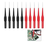 10 Piezas Sonda de Prueba Multimetro, Multímetro Digital Profesional de Alta Precisión, Sondas de Prueba Inoxidables, Conectores de 4mm para Enchufe de Plátano, Cables de Prueba de Silicona Flexible