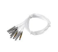 10 Piezas Sonda Temperatura PT100 Inmersión Impermeable 50cm -20~250 ℃ Resistencia Térmica Platino para Controlador Industrial