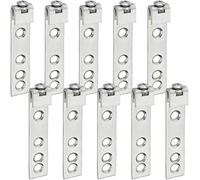 10 piezas SOTECH colgador de armario de acero galvanizado Soporte de armario con capacidad de carga de hasta 100 kg para riel de suspensión suspensión regulable en altura