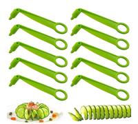 10 Piezas Spador De Espiral Verde, Chipper Creative, Slante Manual, Herramientas De Cocina, Accesorios para Hornear.