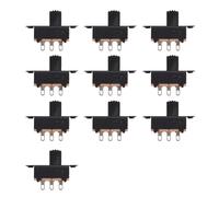 10 piezas SS22F25-G7 2 posiciones DPDT 2P2T mini interruptor deslizante de montaje en panel con terminal de soldadura