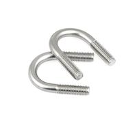 10 piezas SS316 U Tube Card M6/M8*12/14/16/18/20/22/25/33/48-108/114/133 Acero inoxidable DIN3570 Abrazadera de tubo en forma de U Pernos en U(M6x63)