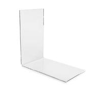 10 Piezas. Sujetalibros Eco (7,0 a 8,5 x 14,0 x 14,0 cm) Sujetalibros en ángulo, Soporte para Libros pequeños, CDs de Bolsillo de PLEXIGLAS Original (Paquete de 10)