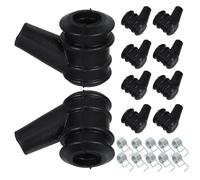 10 Piezas Tapa de Bujía para Motosierra con Resorte | Cubierta del Capuchón del Enchufe, Conector de Encendido, Piezas de Mantenimiento de Motosierras