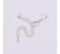 10 piezas/ Tapas de crimpado, cierres de langosta para cuentas, cadenas extendidas, conectores para collares, clips para cintas para suministros para hacer joyas