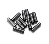 10 piezas Tapas de extremo de cordón de cuero para fabricación de joyas 2 3 4 5 6 7 8 mm Cierres de extremo Sujetadores DIY Pulsera Collar Hallazgo