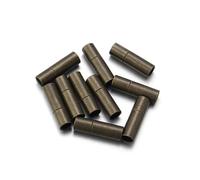 10 piezas Tapas de extremo de cordón de cuero para fabricación de joyas 2 3 4 5 6 7 8 mm Cierres de extremo Sujetadores DIY Pulsera Collar Hallazgo