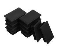 10 Piezas Tapón de Tubo Cuadrado Negro ABS 45x75 MM | Cubierta Decorativa para Tubo, Uso en Silla y Mueble, Añade Estabilidad y Seguridad, Resistente al Desgaste