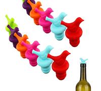 10 Piezas Tapón para Botella de Vino, Tapones de Silicona para Vino, Reemplazo de Sellador de Botella de Silicona Reutilizable, para Mantener el Vino Fresco (Color al Azar)