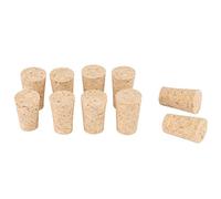10 Piezas Tappi Sughero Conici de Botella de Vino/Cerveza de Madera Tapón de Primera Calidad para Hacer Vino Artesanal Corchos Cónicos 20 * 15 * 35 mm(Small)