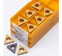 10 piezas TCMT carburo de tungsteno hoja de torneado TCMT16T304 TCMT16T308 VP15TF US735 auténtica máquina herramienta CNC inserto de fresado herramienta de torno(TCMT16T308 VP15TF)