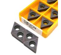 10 piezas TCMT16T304 TCMT16T308 MA VP15TF UE6020 US735 Inserto de carburo TCMT Herramienta de torneado Fresado interno 16T304(Tcmt16t304 Vp15tf)