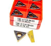 10 piezas TCMT16T308 TCMT16T304 PM4225 Herramientas de torneado externo Inserto de carburo Herramienta de corte de torno TCMT 16T304 Inserto de torneado(TCMT090204 PM 4225)