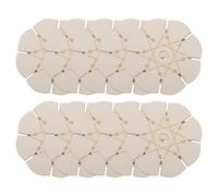 10 Piezas Telar de Pulseras de Madera Redondo 8 Ranuras y Marcas | Herramienta Reutilizable para Trenzar Cordones y Cuentas, Adecuado para Grupos y Kits DIY de Verano