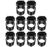10 Piezas Tensor Aislador de Poste de Tubo 25mm Negro | Pc, Instalación Roscada, Conexión Suave y Separación Constante, para Postes Metálicos y Vallado Ganadero