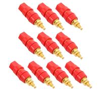 10 Piezas Terminales de Conexión para Altavoces 50mm M5 | Conector Banana de 4mm, Cuerpo Hexagonal Roscado, Audio de Alta Calidad, para Técnicos y Bricolaje