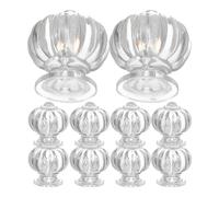 10 Piezas Tiradores de Acrílico Transparentes | Forma de Diadema Elegante, Instalación Sencilla y Agarre Cómodo, Uso Versátil en Tocadores y Muebles