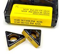 10 piezas TNMG160404 TNMG160408 PM TCMT16T308 TCMT16T304 PM4225 Herramienta de corte de torno de inserto de carburo de torneado externo TCMT TNMG(TNMG220404 PM4225)