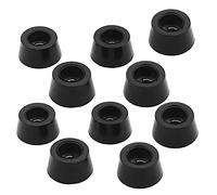 10 piezas Tope de goma para patas, Tapas patas de sillas, amplificador de mesa para muebles, almohadillas para patas de gabinete de altavoz, protector de suelo, sin olor, negro (13 * 10 * 7MM)