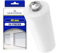 10 Piezas Topes Persianas 40 mm Color Blanco Tope Persiana Fabricados en Plástico Resistente - MONTERAL