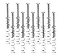 10 Piezas Tornillos para Pastillas de Resortes de Montaje | Ajuste de Precisión, Reducción de Ruido, Conexión Segura, Instalación Fácil, Acero Inoxidable, Color Plata