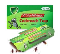 10 Piezas Trampas Cucarachas,Trampa Adhesivas para Cucarachas Extra-Fuertes,Ideal Para Casa, Cocina, Garaje y Despensa