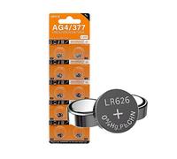 10 pilas alcalinas de 1,5 V AG4 LR626 L626 LR626 LR66 SR626 377 SR626SW Pilas para relojes Calc