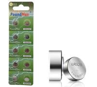 10x AG6 (LR69, LR920 / LR921, 371) 1,5V - PoundMax Pilas alcalinas de botón | 1x Paquete de 10