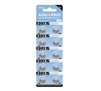 10 pilas alcalinas de botón AG6 de 1,55 V 32 mAh SR920SW SR69 SR921 LR920SW 280-31 V371 para reloj de juguete