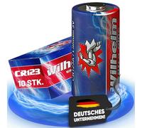 10 pilas CR123 WILHELM de litio CR123A 123 CR de 3 V