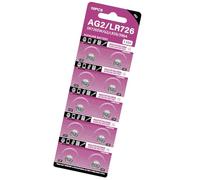 10 pilas de botón LR726 de 1,5 V, fuente de alimentación alcalina estable para dispositivos y accesorios, sustituye a AG2/CX59/D396/D397
