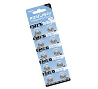 10 pilas de botón LR921 SR927SW de 1,55 V AG6 SR920SW SR69 SR921 LR920SW 280-31 V371 D371 605 con botón para reloj, dispositivo electrónico de alimentación