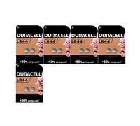 10 pilas Duracell LR44 A76 V13GA 76A (5 blísters de 2 baterías) 10 pilas