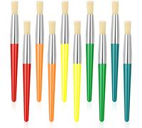 10 pinceles acrílicos para niños, pinceles lavables preescolares y grandes para pintura acrílica