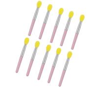 10 pinceles de lápiz labial, 10 aplicadores de punta de silicona, compactos, esenciales para viajes, para una aplicación cosmética precisa, brocha de maquillaje de labios