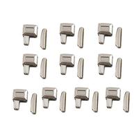 10 pines de inserción de cremallera de metal, kit de reparación universal de cremallera, repuesto para abrigo/chaqueta, cierre de cremallera, reparación de pines Ail, zócalo de cremallera para