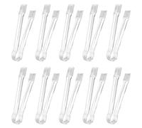 10 pinzas de hielo de grado alimenticio, pinzas de azúcar transparentes para cócteles, postres, hogar y restaurante, cocina, esenciales para hielo higiénico