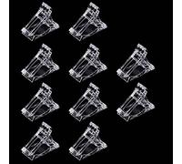 10 pinzas de uñas para construcción rápida Polygel uñas formas clips para uñas de poligel, extensión de uñas UV LED constructor abrazaderas manicura manicura arte herramienta