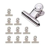 10 pinzas para cerrar bolsas, clips de cocina, clips de acero inoxidable de 31 mm para mantener la comida fresca para galletas, café, pan, aperitivos, patatas fritas, alimentos