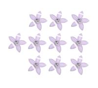 10 pinzas para el pelo con diamantes de imitación para mujeres y niñas, horquillas de flores de sujeción segura, suave en el cuero cabelludo, para ocasiones especiales, para bodas, fiestas