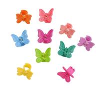 10 pinzas para el pelo con forma de mariposa, pequeñas pinzas para el pelo, adornos únicos, a la moda, con purpurina