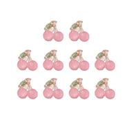10 pinzas para el pelo de cerezas, estilo coreano, para niñas elegantes, acrílicas, para uso diario