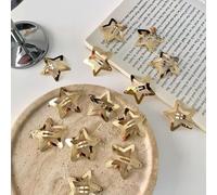 10 pinzas para el pelo de estrella dorada, pinzas de metal para el cabello, pinzas laterales para el cabello, tocado, bonitos accesorios para el cabello para mujeres, niñas, niños, clips y pasadores,