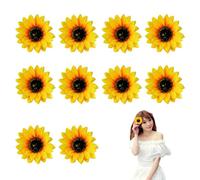 10 pinzas para el pelo de girasol, girasol, pico de pato, accesorios para el pelo de girasol, diademas de girasol, accesorios para el cabello para mujeres y niñas